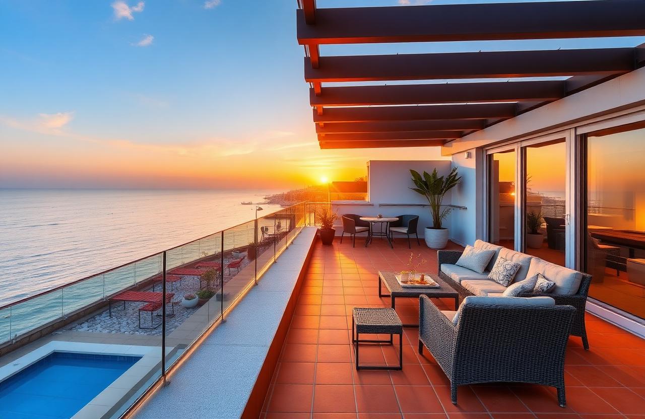 Ático con terraza vistas al mar